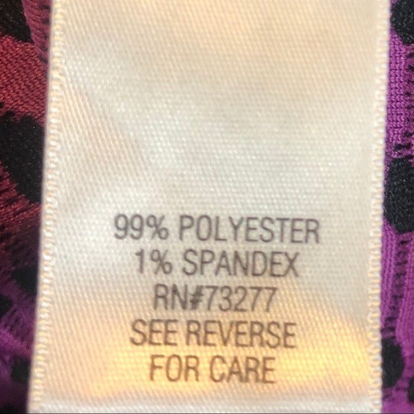 Dana BUCHMAN Fuchsia & Black  top. Size small - Picture 8 of 10